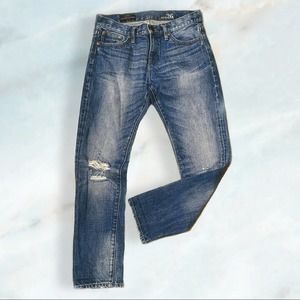 J. Crew Slim Broken-in Distressed Boyfriend Jeans